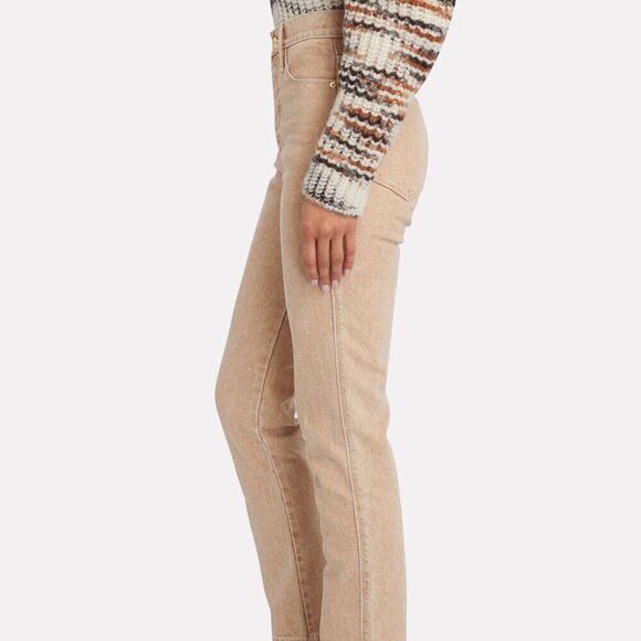FRAME Le Sylvie Slender Straight-Leg Jeans Tan 21924 - Picture 2 of 15
